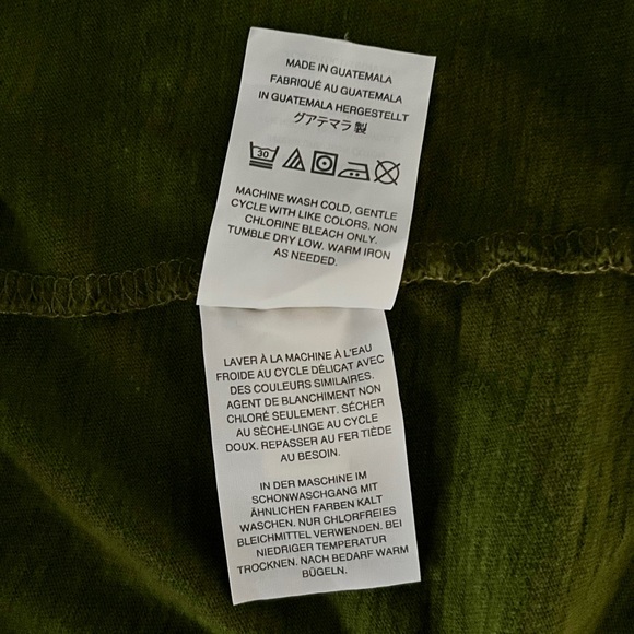 J.Crew long sleeve t-shirt dark army green Size L - Picture 5 of 6